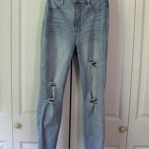 refuge Light Washed Ripped Skinny Jeans Womens Size 8